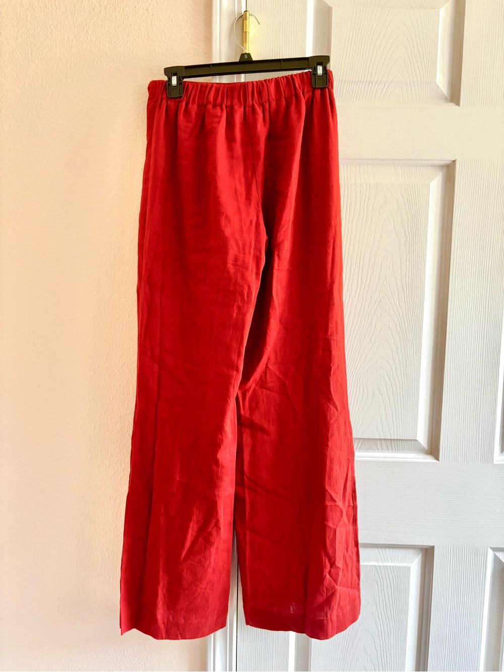 Forever 21 Red Wide Leg Pants with Slits